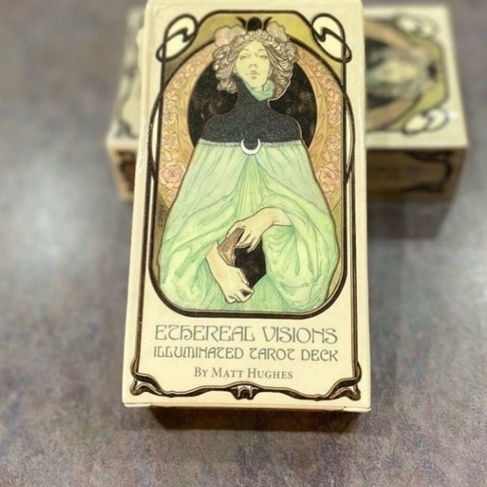 ETHEREAL VISIONS Tarot Deck | Art Nouveau Style | 80-Card Deck NWT